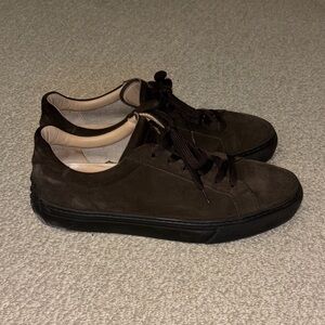 Tod's Dark Brown Suede Sneakers